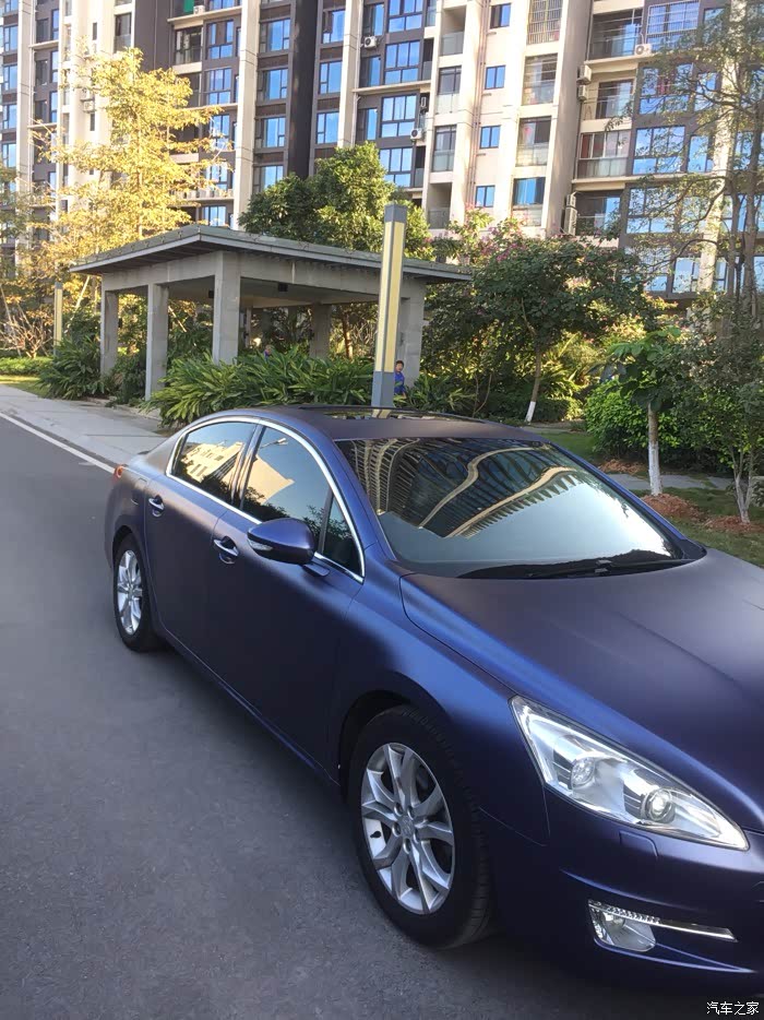 【图】老款改色完成--电光午夜蓝_标致508论坛_汽车之家论坛
