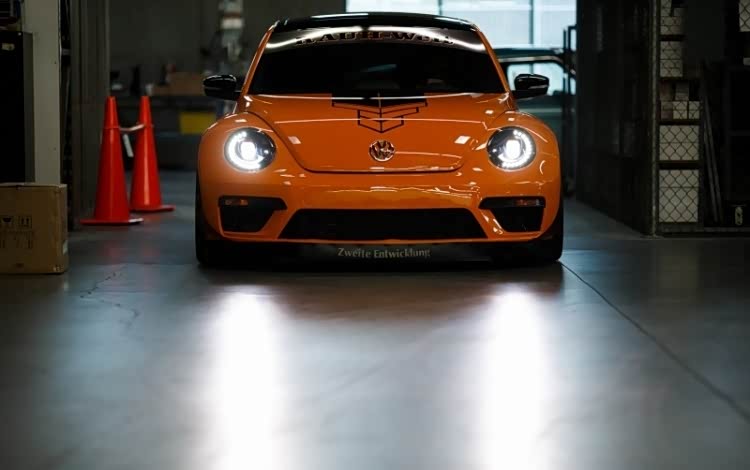 可爱小橙虫大众甲壳虫宽体改装