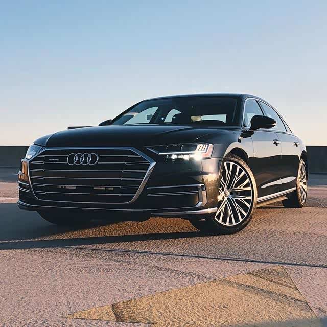 帅气逼人的全新奥迪a8l