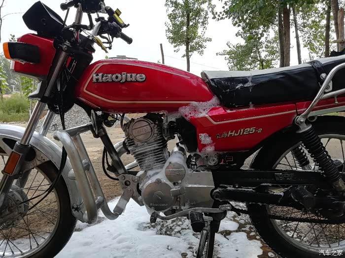 04年豪爵五羊款 给老车洗个澡