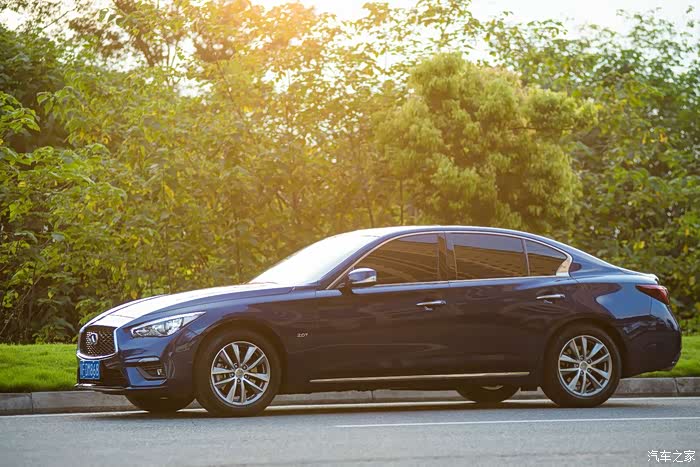 新车季度大征集沉迷英菲运动外观q50l海浪蓝新车作业