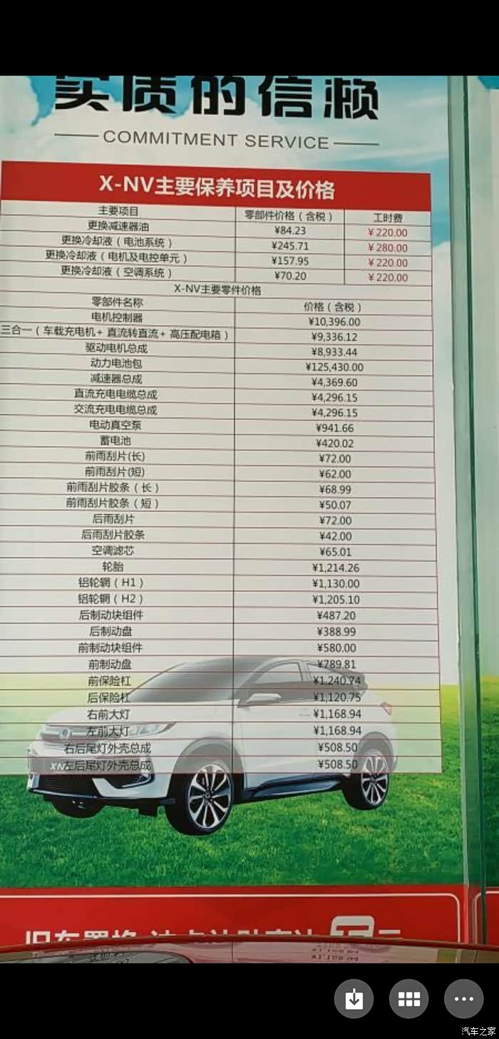 【图】更换电池费用_东风本田x-nv论坛_汽车之家论坛