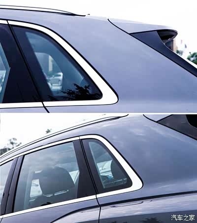 窗框造型简单镀铬装饰质感到位简约耐看