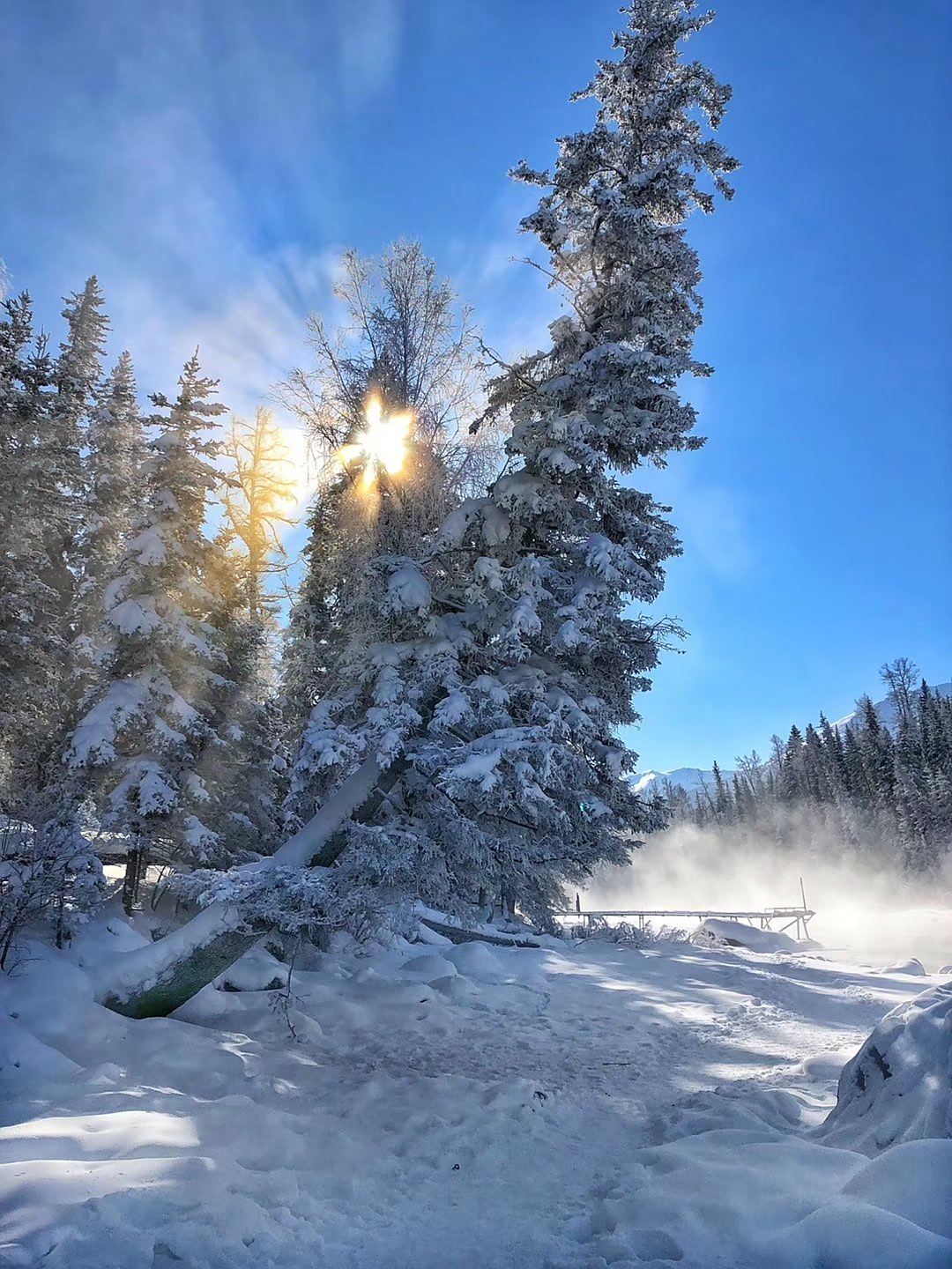 冰雪世界,美輪美奐——新疆喀納斯雪景