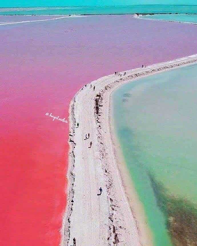 墨西哥景点las coloradas yucatan