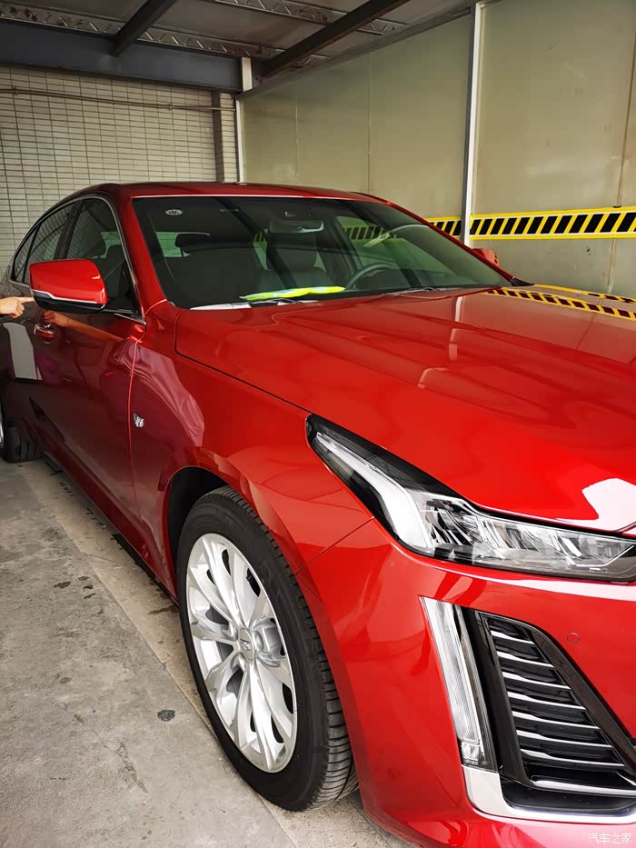 【图】提车红色ct5,属于你的美_凯迪拉克ct5论坛_汽车之家论坛