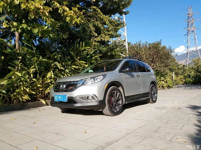 12款crv改装蜂窝中网