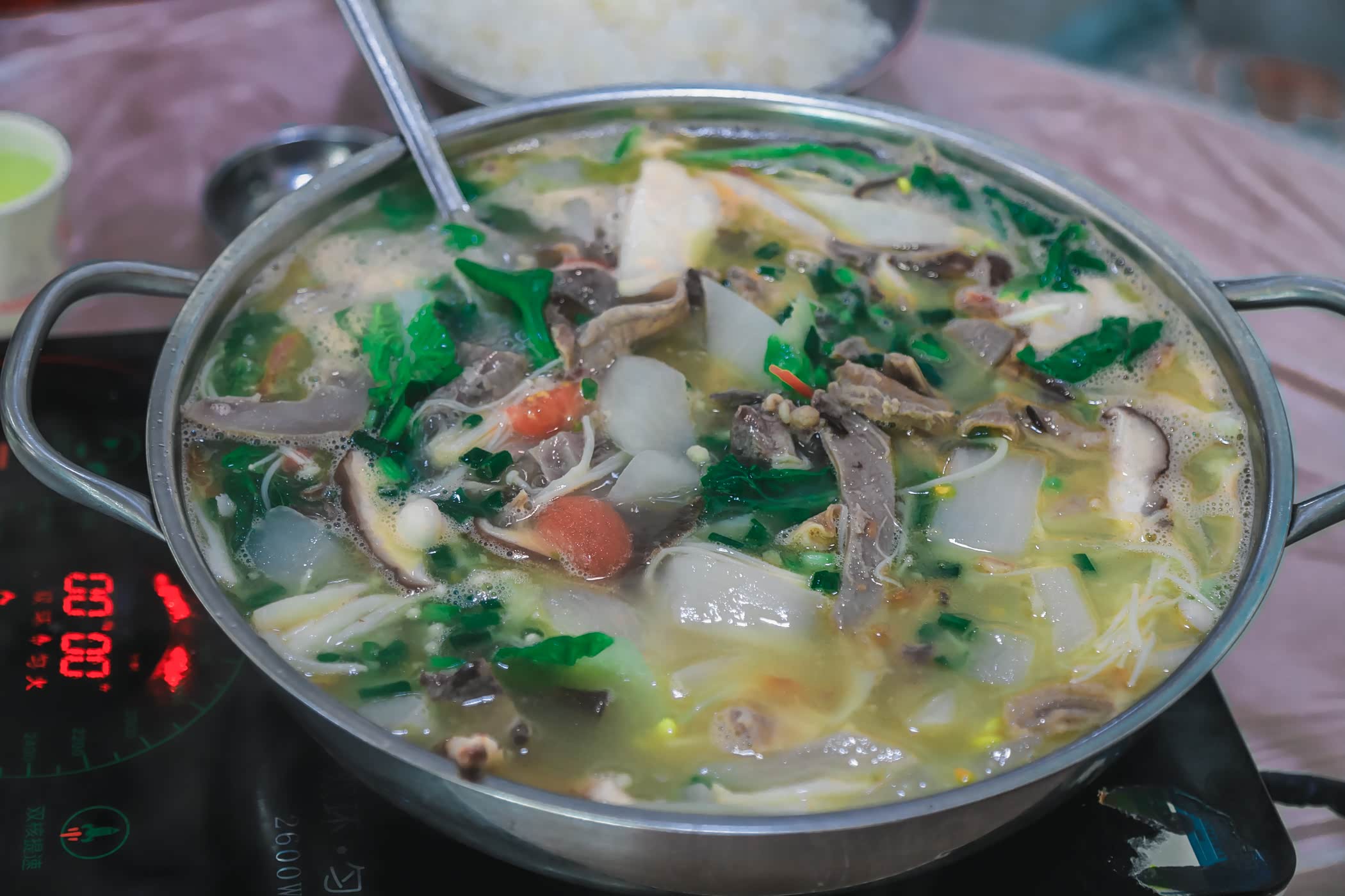 晚就点个牦牛肉汤锅味道错