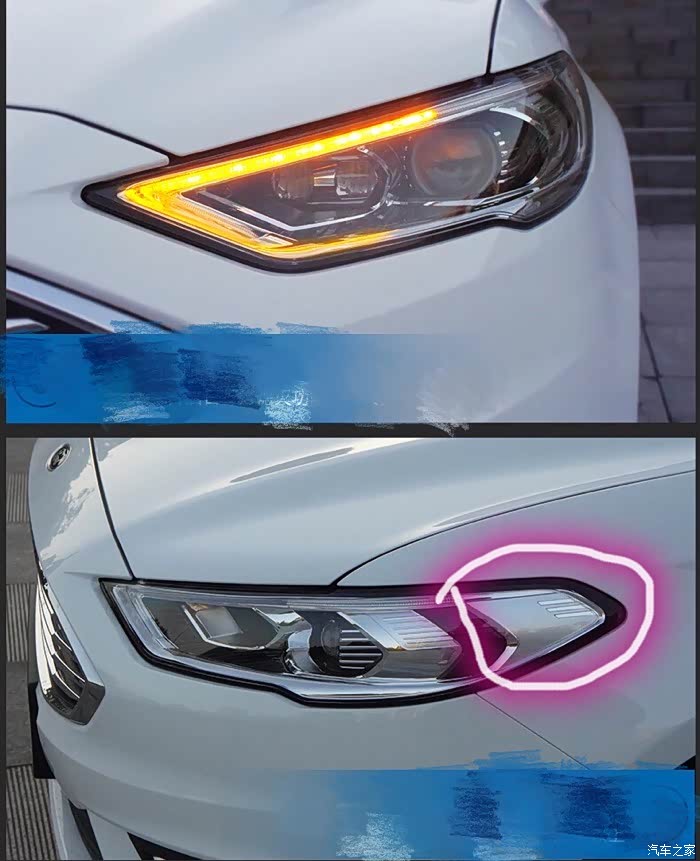 蒙迪欧大灯贴纸