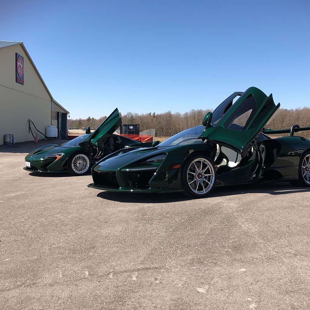 绿色全碳迈凯伦p1vs迈凯伦塞纳