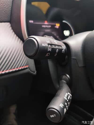 方向盘旁边的两根拨杆,非常人性化方便使用.