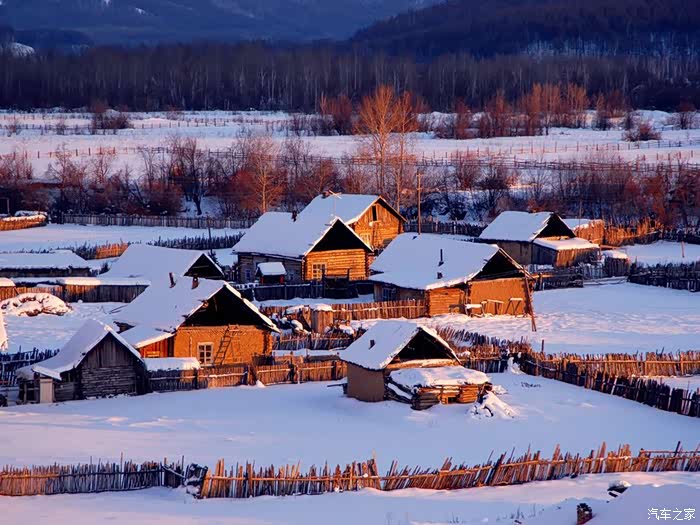 大兴安岭莫尔道嘎国家森林公园的雪景,异常美丽.