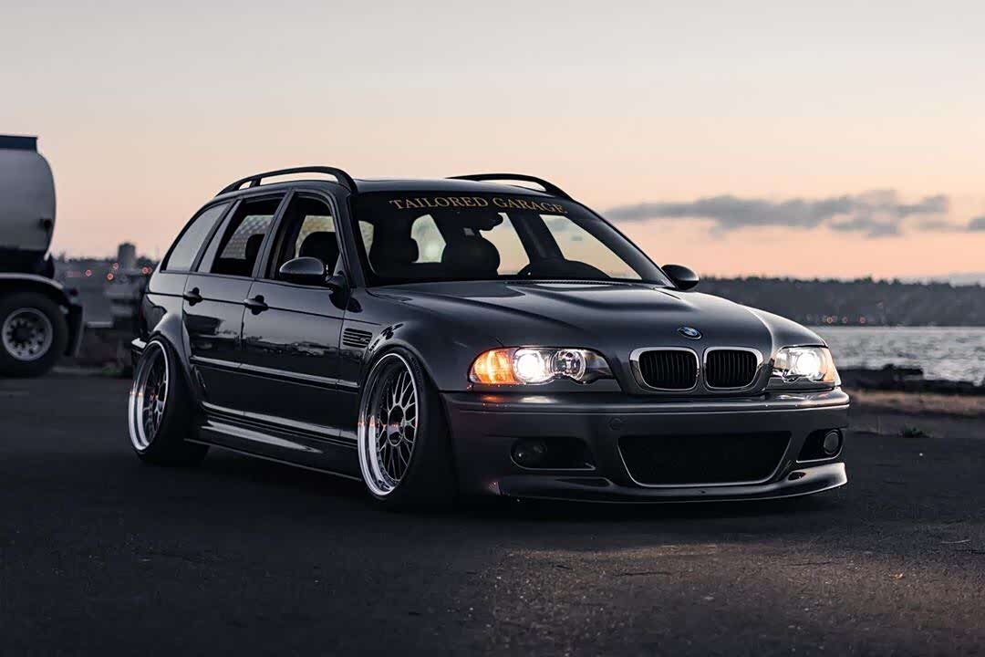 罕见的宝马3系e46touring改装,越来越经典的3系旅行