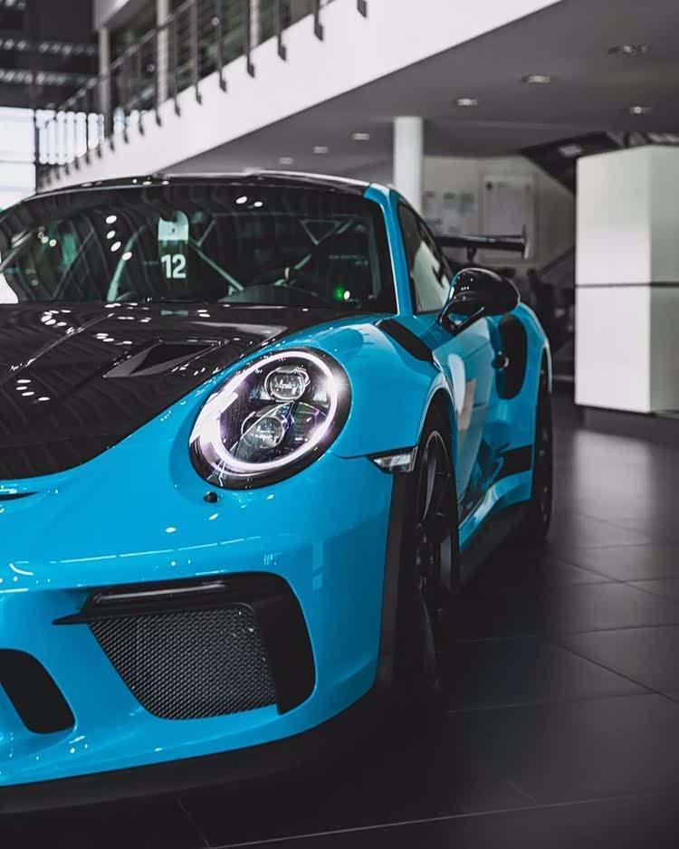 保时捷911gt3rs这个蓝真是太好看了