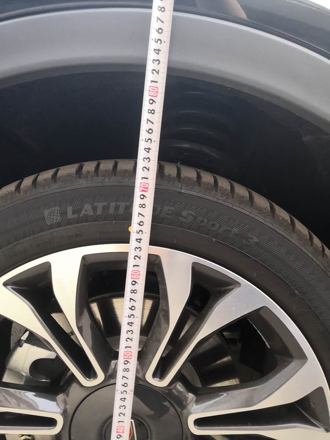 前轮胎测量