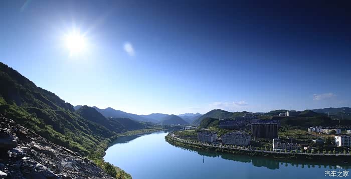 竹山堵河水库一角!