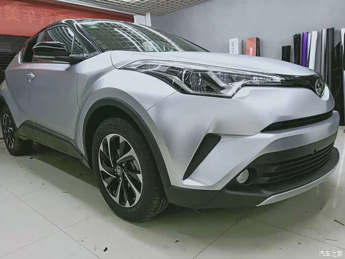 【图】桂a chr全车改色电光银分享给大家_丰田c-hr论坛_汽车之家论坛