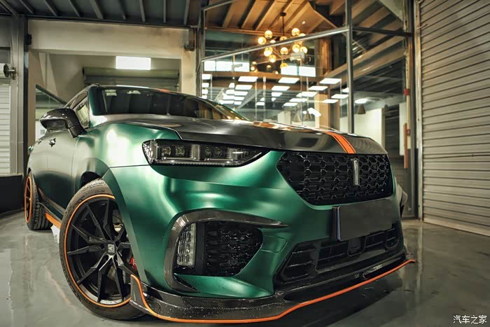 【身披战甲】vv7电光祖母绿色膜改装作业