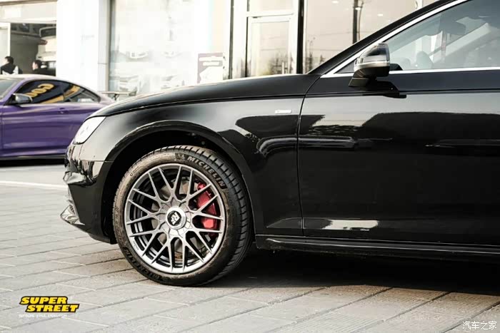 【图】黑色a4/45 改装轮毂 避震效果更新_奥迪a4l论坛_汽车之家论坛