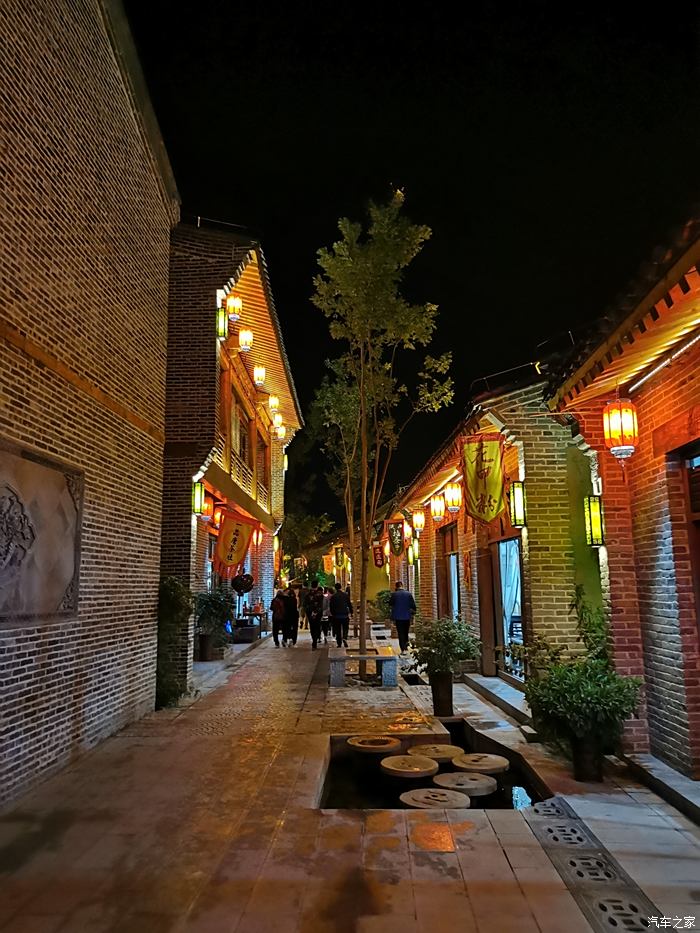 唐尧古镇夜景照片图片