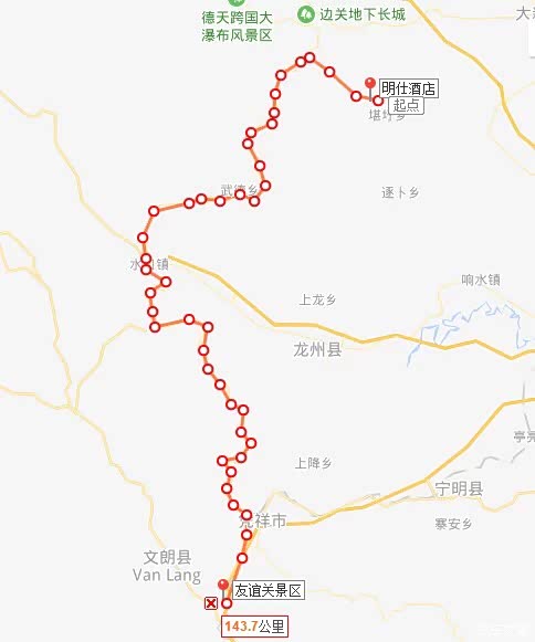 2019年暑假亲子自驾游广西s325省道中越沿边公路