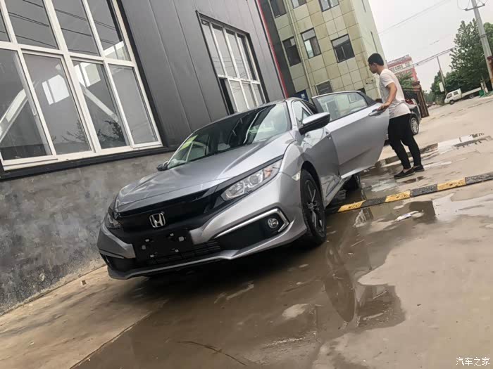 19款思域劲动圣辉银提车