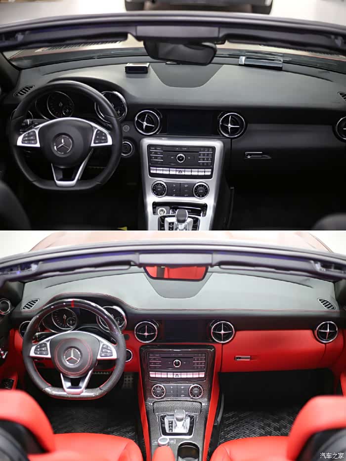 奔驰slk内饰改装案例完美变身slc系列