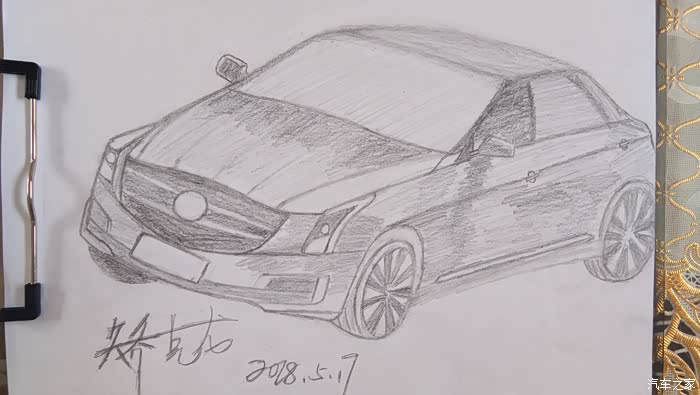 手绘凯迪拉克ats-l
