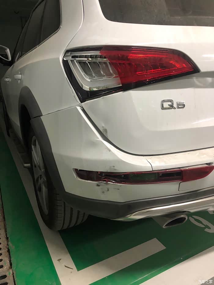 【图】自己在地库撞了,三万_奥迪q5/q5l论坛_汽车之家论坛