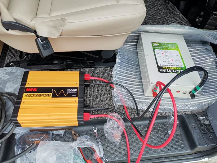 【图】试装副电瓶和逆变器_上汽大通maxus v80论坛_汽车之家论坛