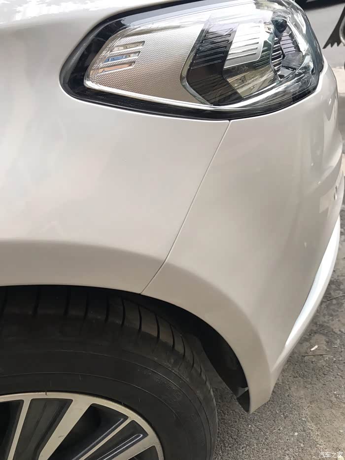 珍珠白补漆色差有些严重