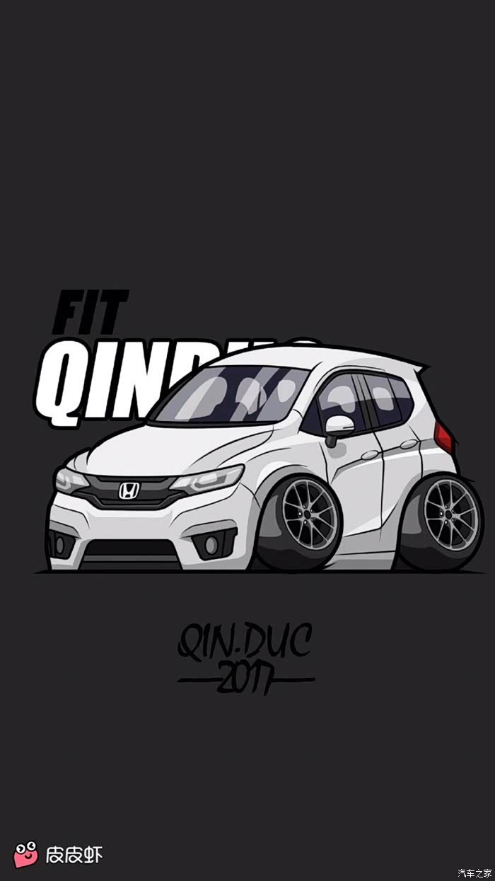 哪位大神有本田飞度的动漫或者卡通图片?