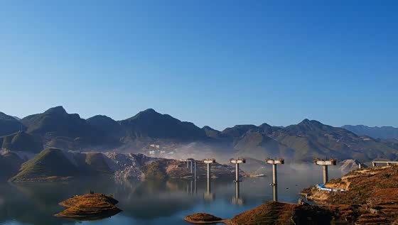 千峡湖 ,最美的人工湖 生态旅游最佳选择 ,碧绿的湖水像翡翠