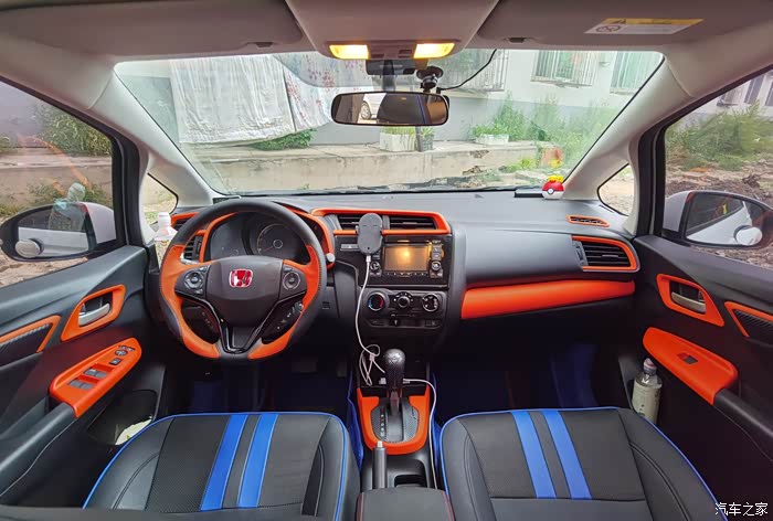 飞度gk5内饰完美改装分享给车友