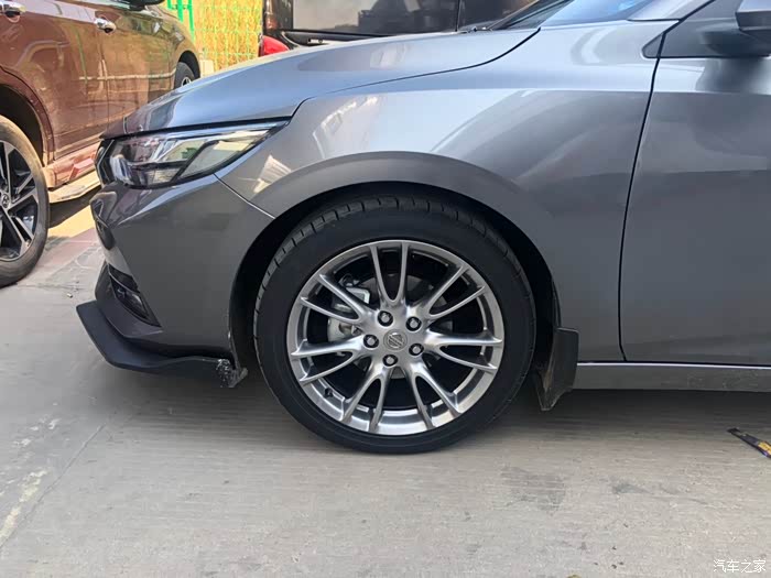 14代轩逸慢慢蜕变换轮毂改喇叭