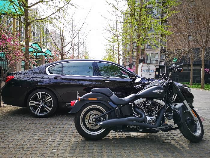 今年第一骑晒晒黑骑士哈雷肥仔