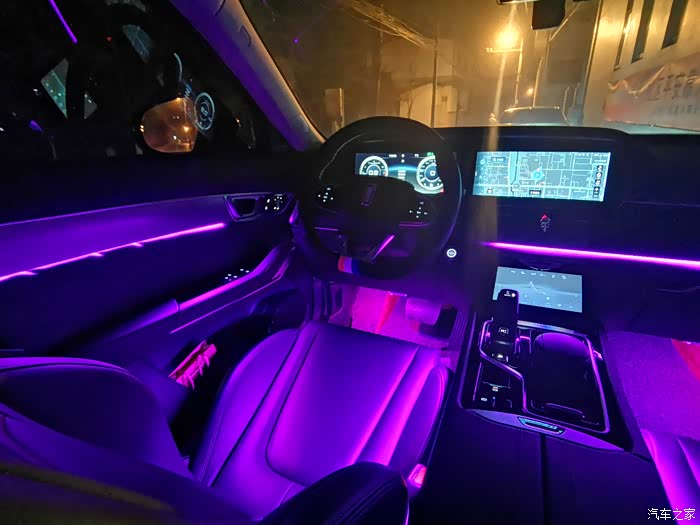 t99改装之奔腾t99s改装新5系led氛围灯超赞