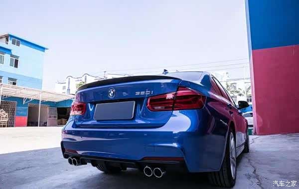 奢靡运动心宝马3系改装锦龙kamlung四出排气