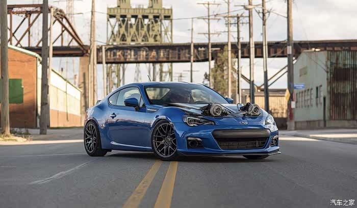 【图】暴力斯巴鲁brz改装案例,外露的twin turbo_斯巴鲁brz论坛_汽车