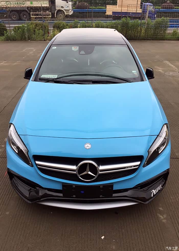【图】baby blue a45 夏天的专属色_奔驰amg论坛_汽车之家论坛