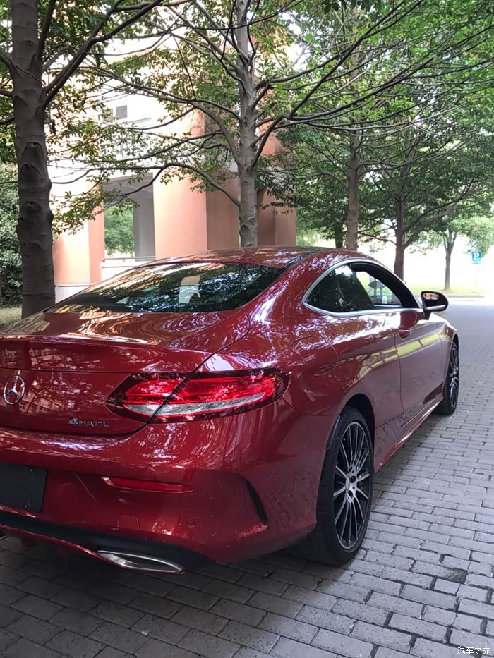 【图】c200coupe 4m 红色 提车_奔驰c级论坛_汽车之家论坛