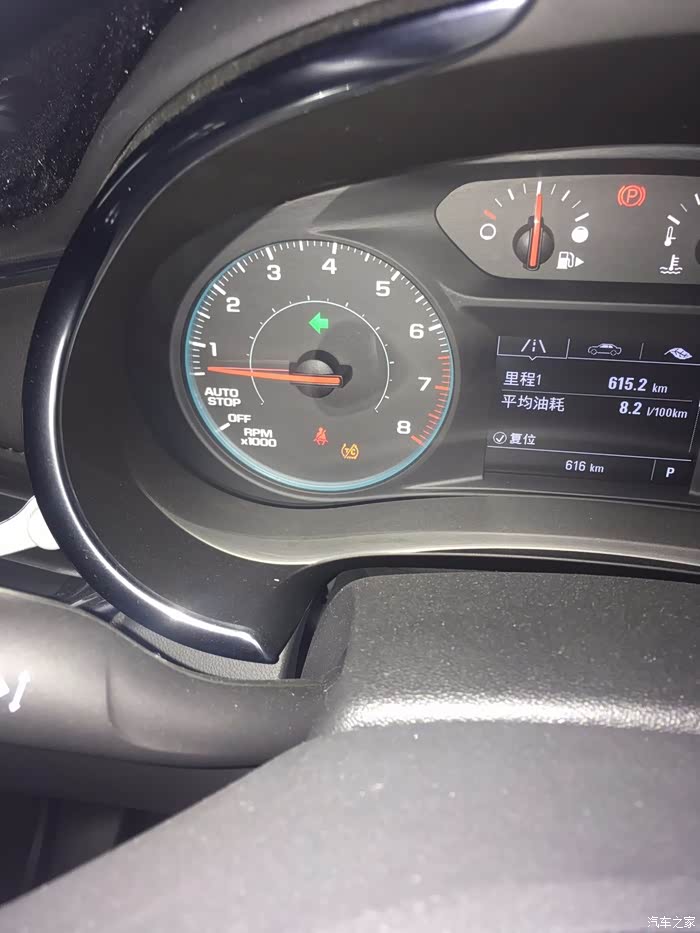 新车600多公里就亮一颗黄灯