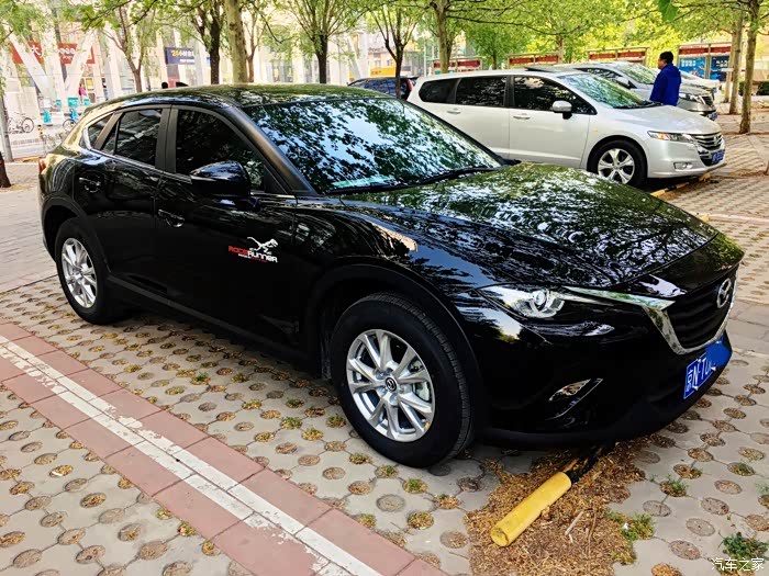 【图】我的黑色情怀 极夜黑提车作业贴and轮毂卡钳改色_马自达cx-4