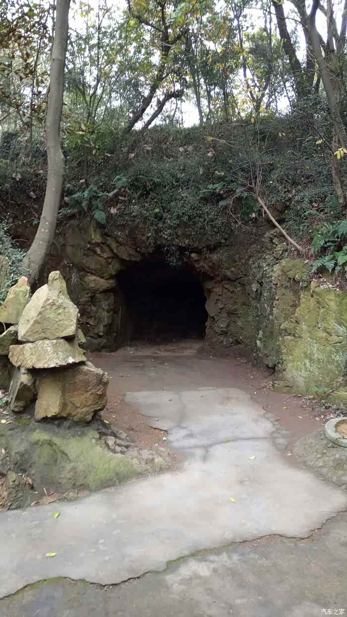 这是在山洞里拍的洞口