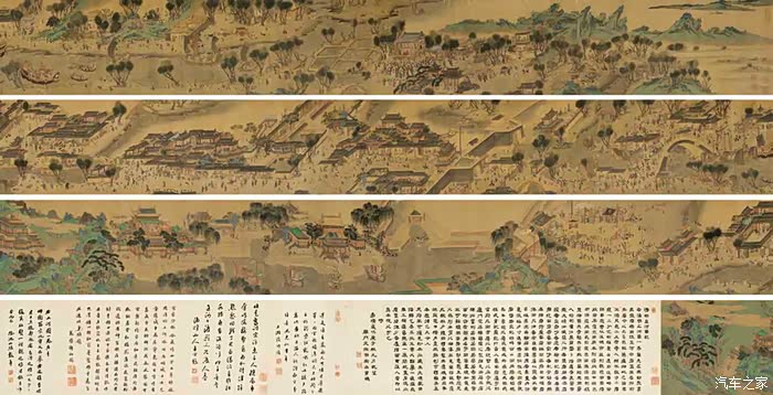 开封清明河园与张择端《清明河图》对比