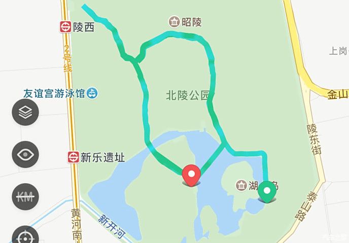 纳凉赏景北陵公园修身养性