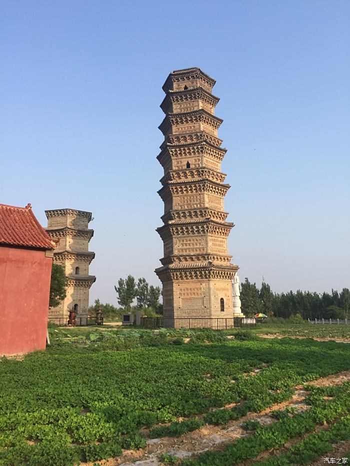 比萨斜塔晚它100多年——郑州中牟寿圣寺双塔