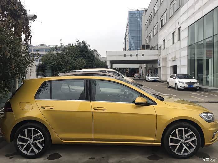 实拍75金色高尔夫