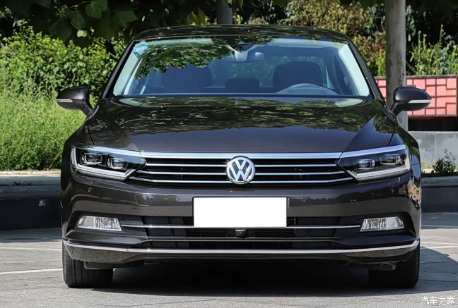 迈腾橡木棕色野外街拍