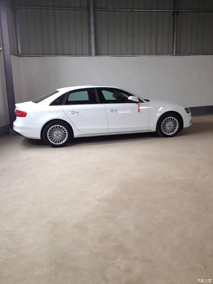 bba中只爱你奥迪a4l16款20t白外棕内黑顶提车认证作业多图